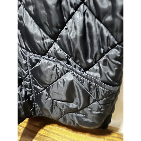 Vintage Delf USA Y2K Black Quilted Bomber Jacket Men’s Size 2xl Full Zip - Picture 4 of 9